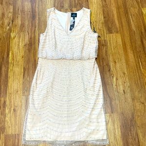 Adrianna Papell cocktail Sequin Dress Size 6 NWT